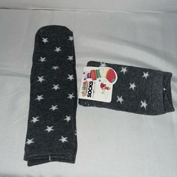 Toddler Socks Knee High Stars All over Printed Graphic Casual High Pull on Socks - Picture 1 of 4